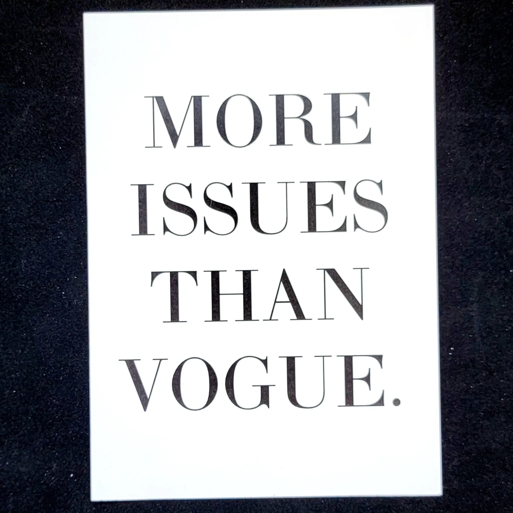 Vogue Greeting Card