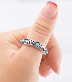 Western turquoise ring