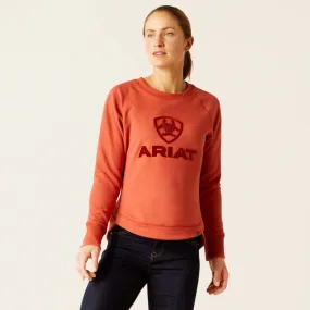 Women's Ariat Benicia Sweatshirt - Burnt Brick