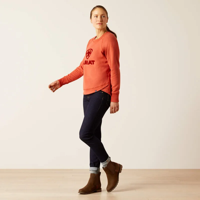 Women's Ariat Benicia Sweatshirt - Burnt Brick