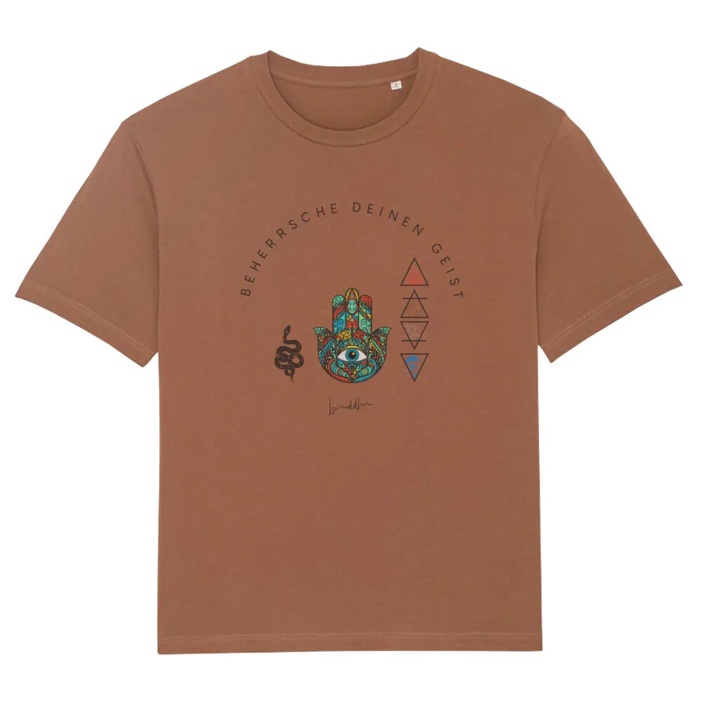 Yoga Elemente bunt Bio T-Shirt Oversize